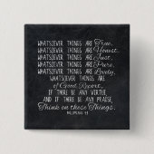 こ考えの件についてキリスト教の聖書聖なる書物、 経典 缶バッジ (正面)