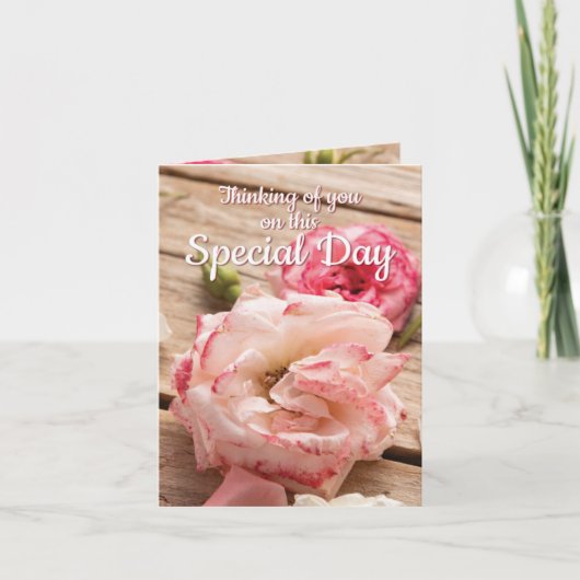 こ考えるの特別日に|グリーティングカー カード (正面)