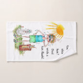 "こ考えれはホット"、"ホットフラッシュ"メモリ   バスタオルセット (ハンドタオル)