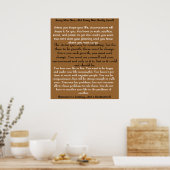 こ聞の言葉と行動!! ポスター (キッチン)