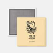 こ賛美の災害キおもしろいッチ マグネット (正面/裏面)