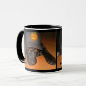 こ離れのハロウィーンの後ろに マグカップ (正面左)