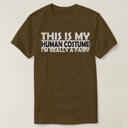 こ風変わりこおもしろいは人間のコスチュームでFだ Tシャツ (デザイン正面)
