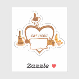 こ食べこのレストランのシールのビジネスおいしい シール