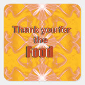 ごちそうさま スクエアシール (正面)