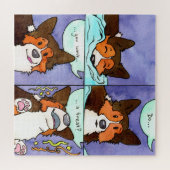 「ごちそうはいかが？」 おもしろい漫画ジグソーパズル ジグソーパズル (横)