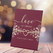 ごちそうを取って結婚くれ 台座サイン