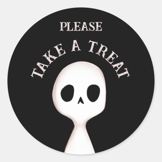 ごちそうを取る ラウンドシール (正面)