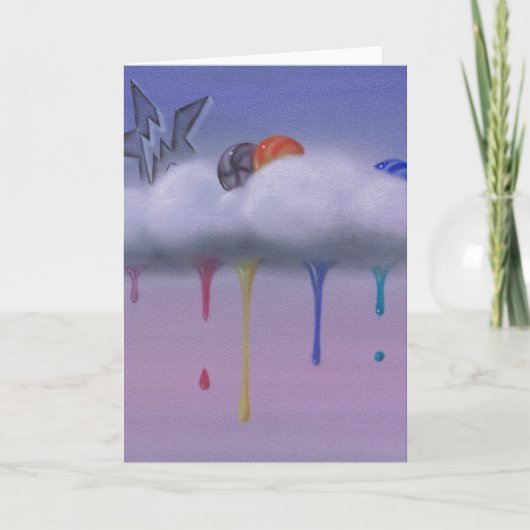 ごちそう様のグリーティングカード カード (正面)