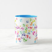 ごちゃごちゃしたカラフルスカル マグカップ (中央)