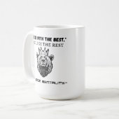 「ごちゃごちゃ最高のろ、他の人と同じように死ね – 凶暴な私 コーヒーマグカップ (正面左)