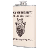 「ごちゃごちゃ最高のろ、他の人と同じように死ね – 凶暴な私 フラスク (左)