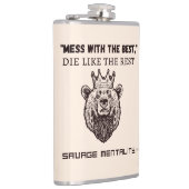 「ごちゃごちゃ最高のろ、他の人と同じように死ね – 凶暴な私 フラスク (右)