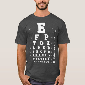 ごまおもしろいかしたぼやけた目のチャートの試験 Tシャツ