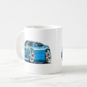 ごまかしの充電器によってすごい蜂の青車 コーヒーマグカップ (正面左)