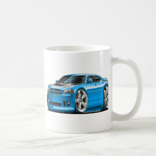 ごまかしの充電器によってすごい蜂の青車 コーヒーマグカップ