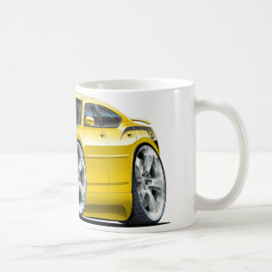 ごまかしの充電器によってすごい蜂の黄色車 コーヒーマグカップ