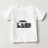 ごまかしの充電器の白車 ベビーTシャツ (正面)