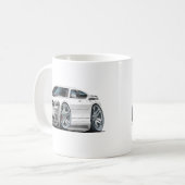 ごまかしの充電器のDaytonaの白車 コーヒーマグカップ (正面左)