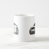 ごまかしの充電器のDaytonaの白車 コーヒーマグカップ (中央)