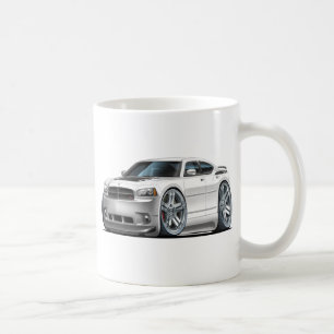 ごまかしの充電器のDaytonaの白車 コーヒーマグカップ