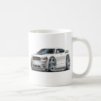 ごまかしの充電器のDaytonaの白車 コーヒーマグカップ