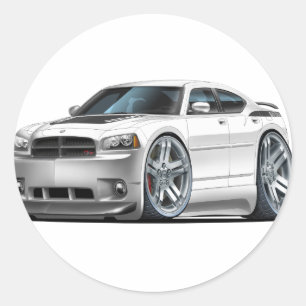 ごまかしの充電器のDaytonaの白車 ラウンドシール
