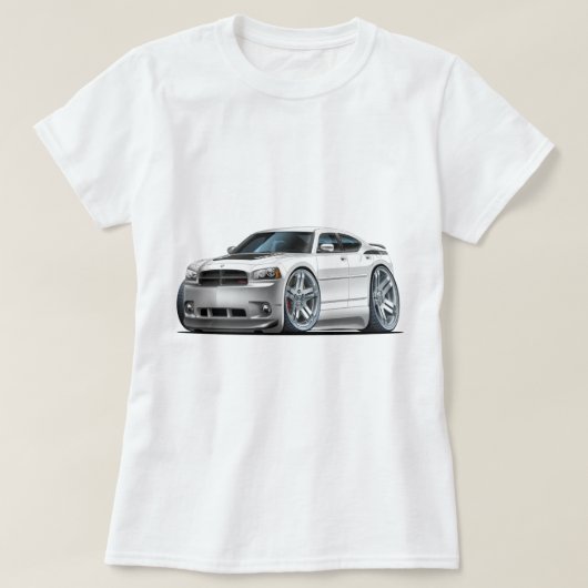 ごまかしの充電器のDaytonaの白車 Tシャツ (デザイン正面)