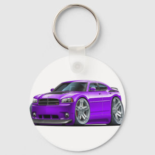 ごまかしの充電器のDaytonaの紫色車 キーホルダー