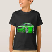 ごまかしの充電器のDaytonaの緑車 Tシャツ (正面)
