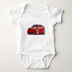 ごまかしの充電器のDaytonaの赤車 ベビーボディスーツ