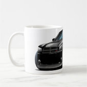 ごまかしの充電器のDaytonaの黒い車 コーヒーマグカップ (左)