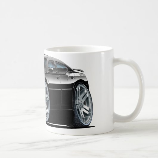 ごまかしの充電器のDaytonaの黒い車 コーヒーマグカップ (右)