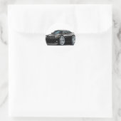 ごまかしの充電器のDaytonaの黒い車 ラウンドシール (バッグ)