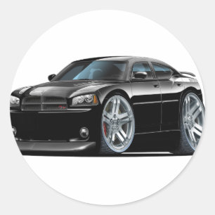 ごまかしの充電器のDaytonaの黒い車 ラウンドシール