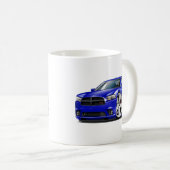 ごまかしの充電器RTの青車 コーヒーマグカップ (正面右)