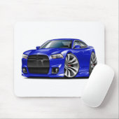 ごまかしの充電器SRT8の青車 マウスパッド (マウス)