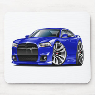 ごまかしの充電器SRT8の青車 マウスパッド