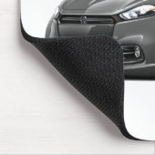 ごまかしの投げ矢の鋼鉄灰色黒いグリル車 マウスパッド (コーナー)