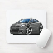 ごまかしの投げ矢の鋼鉄灰色黒いグリル車 マウスパッド (マウス)