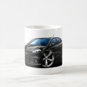 ごまかしの投げ矢の黒車 コーヒーマグカップ (中央)