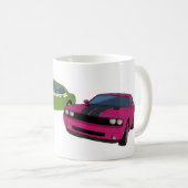 ごまかしの挑戦者の競争 コーヒーマグカップ (正面右)