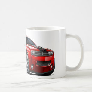 ごまかしの挑戦者の赤車 コーヒーマグカップ