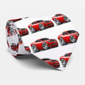 ごまかしの挑戦者の赤車 ネクタイ (ロール)