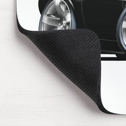 ごまかしの挑戦者の黒車 マウスパッド (コーナー)