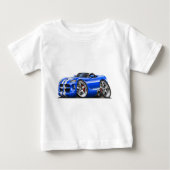 ごまかしの毒蛇のロードスターの青白の車 ベビーTシャツ (正面)