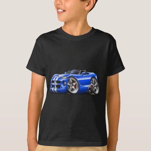 ごまかしの毒蛇のロードスターの青白の車 Tシャツ (正面)