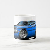 ごまかしの鬼の青車 コーヒーマグカップ (中央)