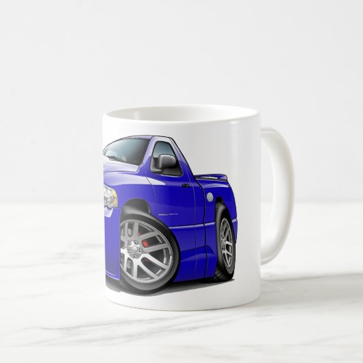 ごまかしSRT10のラムの青白のトラック コーヒーマグカップ (正面右)