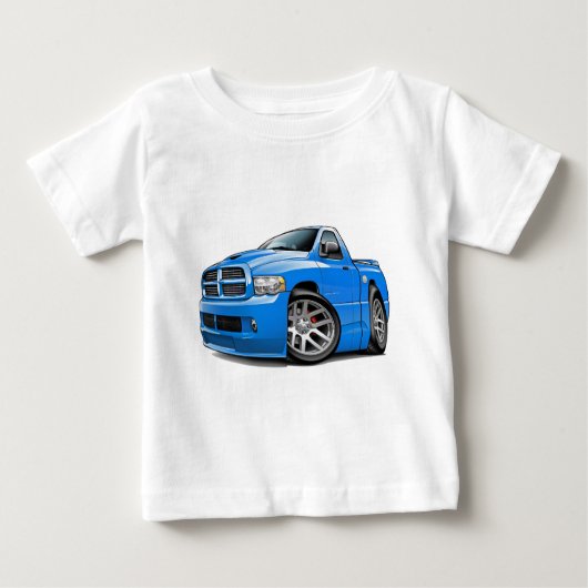 ごまかしSRT10のラムB5の青 ベビーTシャツ (正面)